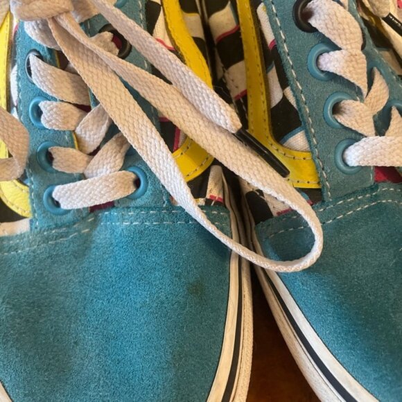 Vans Old Skool 'Crazy Checks' Suede Skateboard Sneakers Running Shoes - Picture 7 of 11